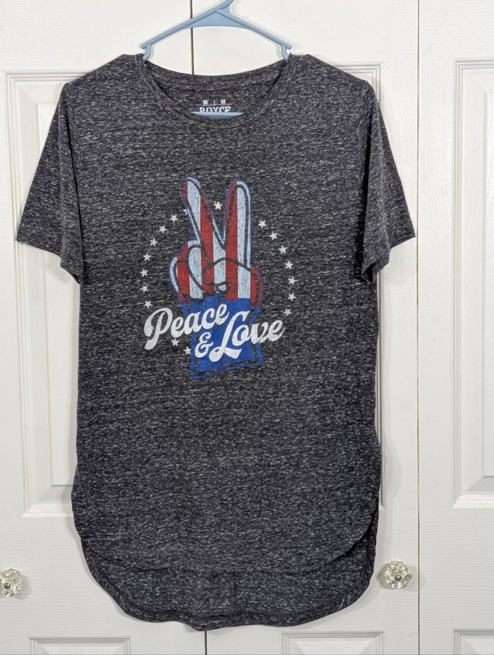 Royce Brand: "Peace & Love" Tee - Size Medium
